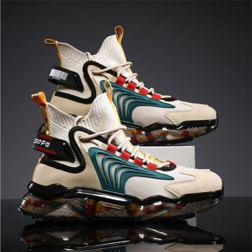 Luxury Men Shoes Sneakers Summer 2021 High Quality Platform Sneaker Man Mesh Casual Fashion Big Size High Top Tenis Sports Shoes