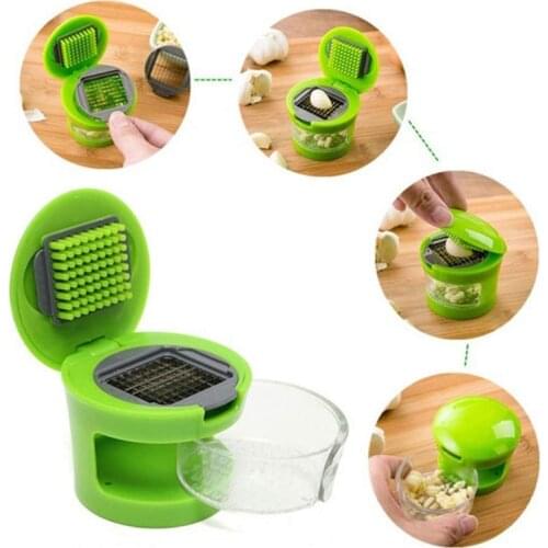 Kitchen Stainless Steel Garlic Presses Manual Garlic Mincer Garlic Tools Food Slicer Chopper Cutter Peeler Dicer Grinder Crusher