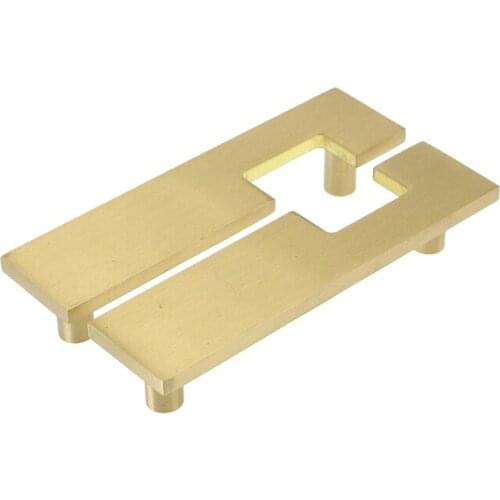 1 Pair Brass Cabinet Handles For Kitchen Bedroom Bathroom Drawer Knobs Wardrobe Handle Cupboard Knob Gold Furniture Pulls