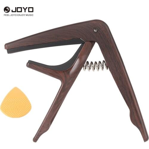 JOYO JCP-01 Light Guitar Capo Quick Change Clamp Key Plastic Steel with Guitar Pick for 6-String Acoustic Electric Guitar