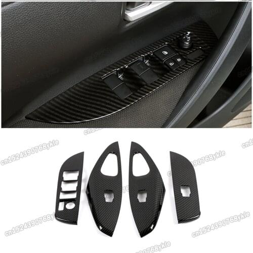 Lsrtw2017 for Toyota Corolla 2020 E210 Car Window control Panel trims Decoration Interior Accessories 2019 2021 carbon fiber abs