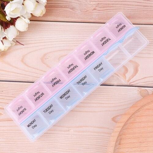 7 Days Pill Medicine Box Weekly Tablet Holder Storage Organizer Container Case Pill Box Splitters 1Pcs