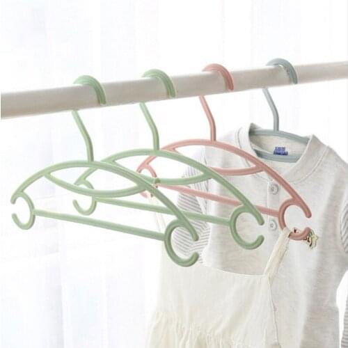 10Pcs Clothes Hanger Organizer Non-Slip Wardrobe Coat Drying Racks Multi-functional Plastic Baby Adult Towel Display Holders