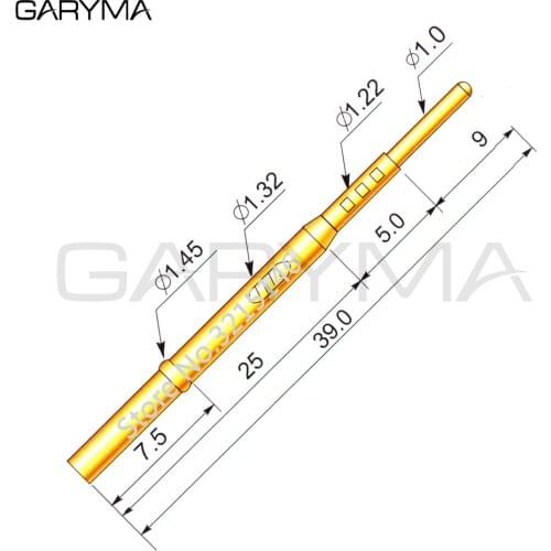 100Pcs in a Pack RL75-4T Test Probe Pogo Pin Receptacle Length 39.0mm Tool