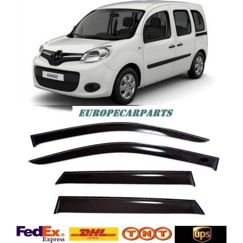 For Renault Kangoo 2008-2018 Side Window Visors Sun Rain Guard Vent Deflectors 4 pieces