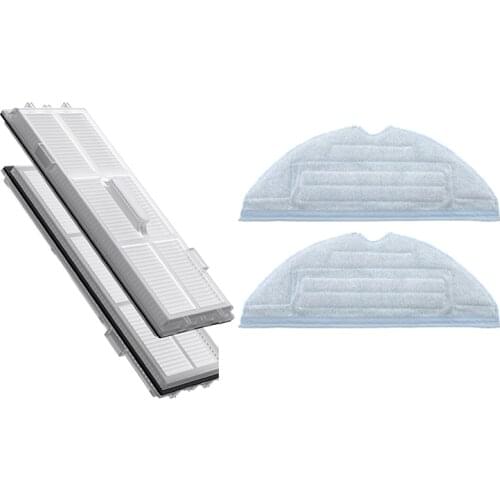 4Pack Hepa Filter Mopping Cloths for Xiaomi Roborock S7 T7S T7Plus T7Splus Robot Vacuum Cleaner Spare Parts