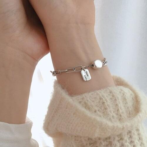 925 Sterling Silver Bracelet for Women Charm Bracelet Good Luck Korean Fashion Design Jewelry Women Accessories Wholesale