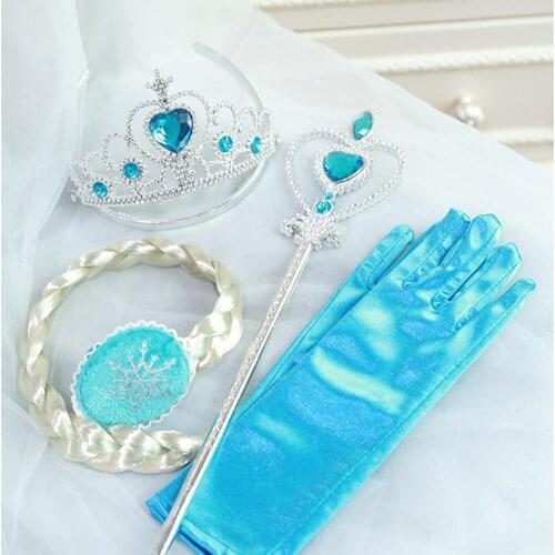 Princess Dress up Accessories Crowns Wands Skirt Toys Girls Party Favors kids Birthday Christmas Gift