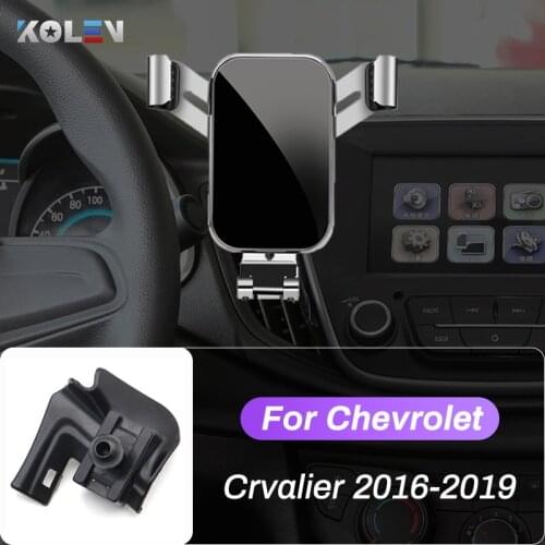 Car Mobile Phone Holder For Chevrolet Chevy Crvalier 2016 2017 2018 2019 GPS Gravity Stand Navigation Bracket Auto Accessories