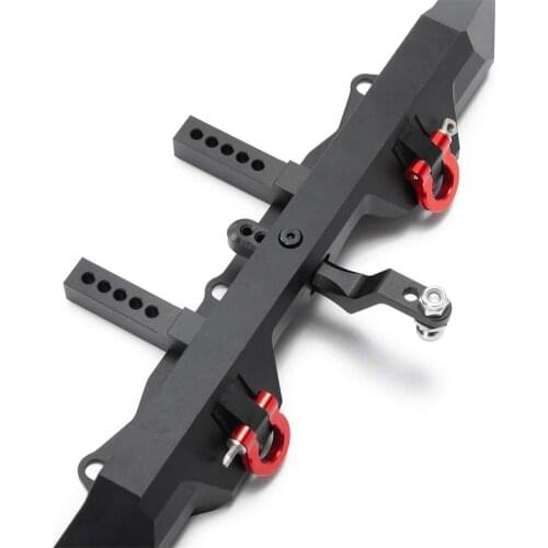 Remote Control Car Rear Bumper Climbing Car Metal Anti-collision Bumper With Trailer Hook RC Car Accessories For Axial SCX10