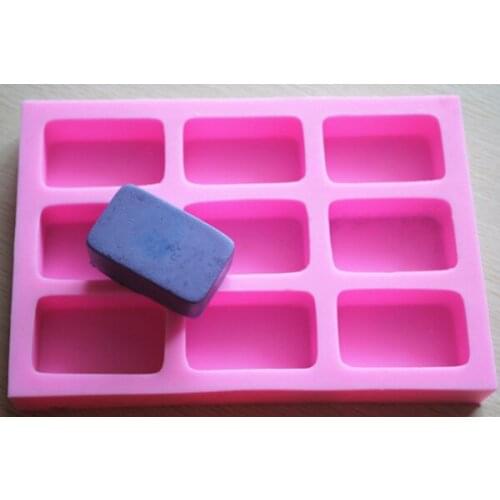 C254 9 the squares Art Silicone Soap mold Craft Molds DIY Handmade soap molds