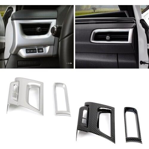 For Lexus UX UX200 UX250 2018-2021 Dashboard Side AC Air Condition Outlet Vent Cover Trim ABS Interior Modify Decoration Refit