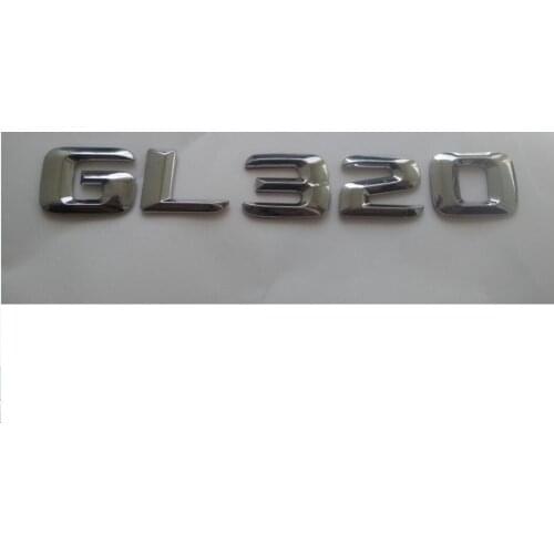 Chrome 3D ABS Plastic Car Trunk Rear Letters Words Badge Emblem Decal Sticker for Mercedes Benz GL Class GL320