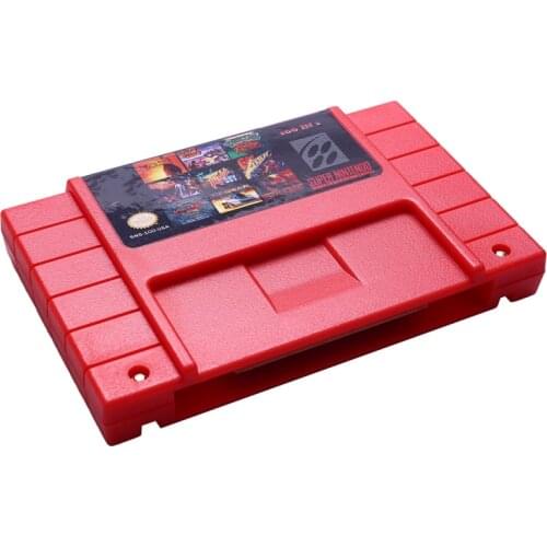 For SFC/SNES Super Game Card Snes Game Card 100 in One Red Shell Snes Cartridge