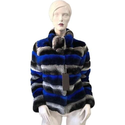 Pretty Girl Fur Coat Women Natural Rex Rabbit Fur Jacket 2021 New Autumn Winter Warm Fashion Overcoat Plus Size Custom