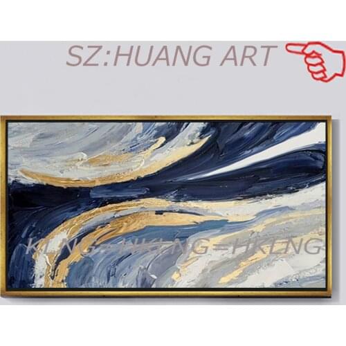 Minimalistic Black and Yellow Abstract Oil Painting on Canvas Posters and Prints Wall Art Pictures for Living Room Nordic Decor