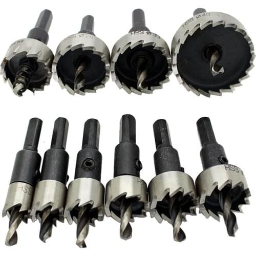 12Pc Hole Saw Tooth Kit Hss Steel Holesaw Drill Bit Set Cutter Tool For Wood Metal Wood Alloy 15-50Mm