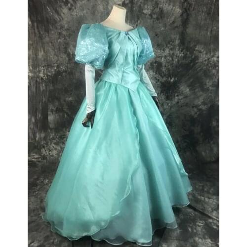 New Arrival Top Quality Ariel Princess Cosplay Costume Dress For Halloween Party Costumes Custom-Made