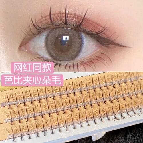60PCS/SET 3D Natural Faux Mink Lashes False Maquiagem Eyelashes Dramatic Fake Eyelashes Long Eyelashes Extension Makeup Tools
