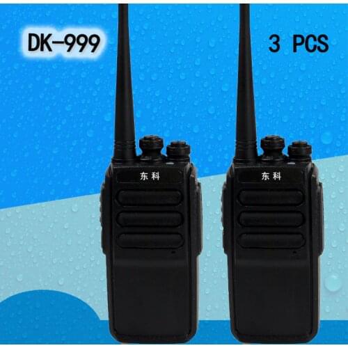 2019(3PCS) DONGKE 999 USB 8W Fast Charge Walkie Talkie 5W pmr446 PRS462 Portable Radio Communicator Transceiver talkie-walkie