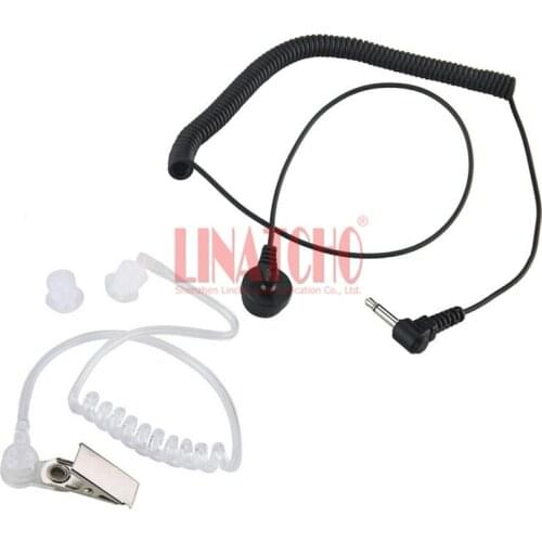 Medium Duty Surveillance Earphone LISTEN ONLY Acoustic Tube 3.5 mm Connector