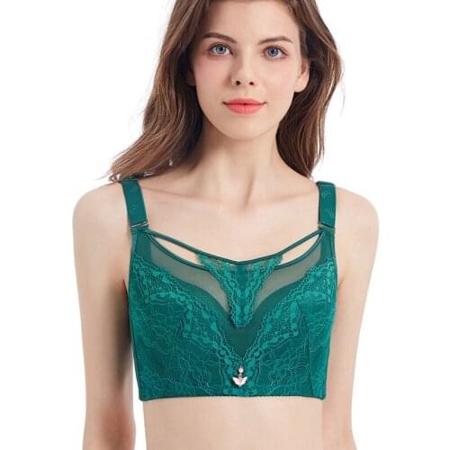 Lingerie femme sexy brassiere top female underwear push up plus size bra 48D