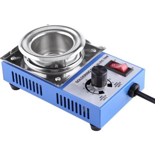 220V 150W Solder Pot Soldering Desoldering Bath Pot Color Gold/Silver Random 50mm -21C 450 Degree Electric Soldering Irons