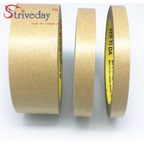 5pcs 40mm wide 25 meters long Water free kraft paper tape photo frame tapes sealing tape leather belt high viscosity DIY