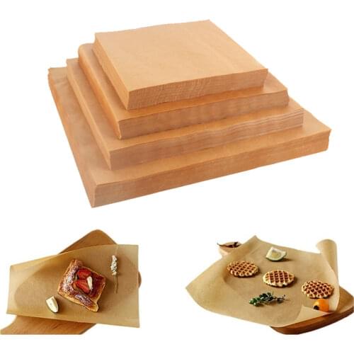 50/100pc of Parchment Paper Suitable for Air Fryer Baking Tray Food Packaging Cake Chocolate Fondant Pad Baking Paper