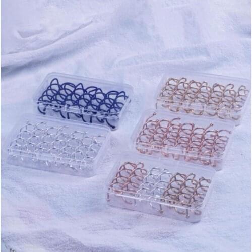 7pcs/box Gold Silver Color Black Hair Clip Bobby Pin Hairs Styling Spiral Spin Screw Twist Barrette Boxed Jewelry