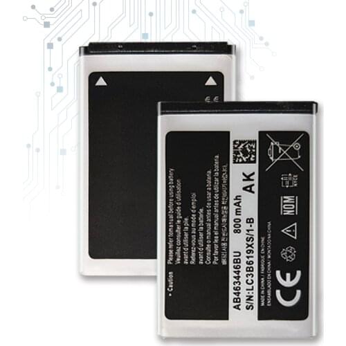 800mAh AB463446BU Replacement Phone Battery for Samsung SGH-E210 E500 E900 F250 X150 X300 C3300K X208 B189 B309 F299 Bateria