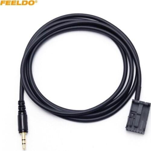FEELDO Car Accessory CD 3.5mm Aux Cable Harness Adapter for Ford Focus Fiesta Mondeo PUMA MK2 MK3 S-MAX #2860