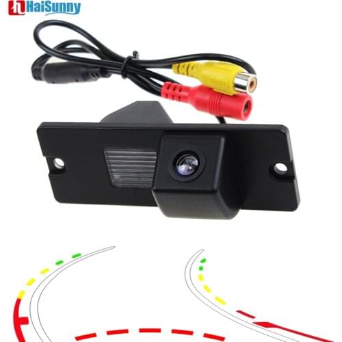 Car Reverse Back up Parking Rear view Camera Dynamic Line 4-layer Glass lens Night Vision For Mitsubishi Pajero V3 V93