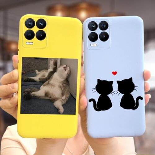 For Oppo Realme 8 Pro Case Realme8 Pro Cute Cartoon Cover Soft Silicone Fundas For Oppo Realme 8 Pro RMX3081 Phone Cases Bumper