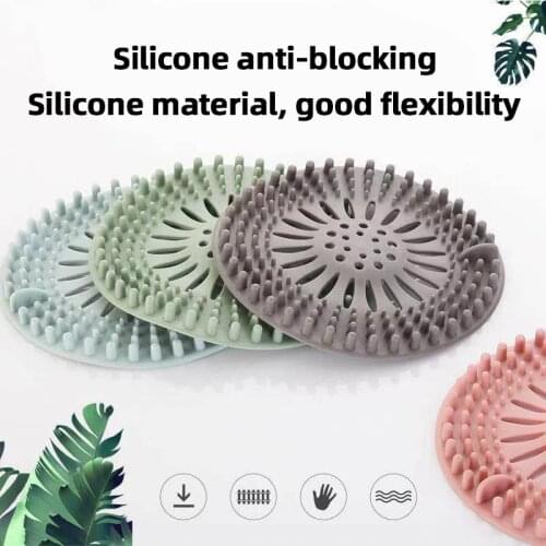 Bathroom Floor Drain Hair Filter Sewer Filter Multifunctional Multi-color Optional Kitchen Sink Silicone Plug Cover