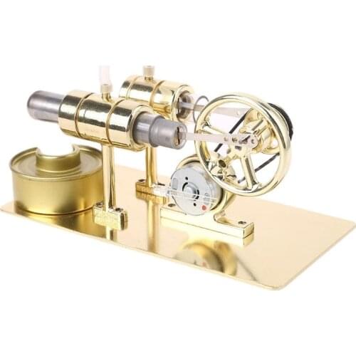 Hot Air All Metal Stirling Engine Motor Power Generator Air Stirling Engine Electricity Generator