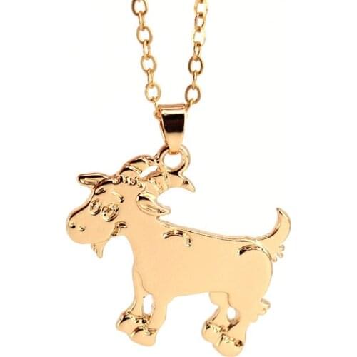 Hzew goat pendant necklace two colors sheep necklace