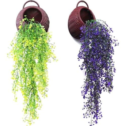 Artificial Plants Vine Garland Leaves Wedding Rattan Wall Backdrop Decoration Fake Plant Greenery Ivy Living Room Home Decor