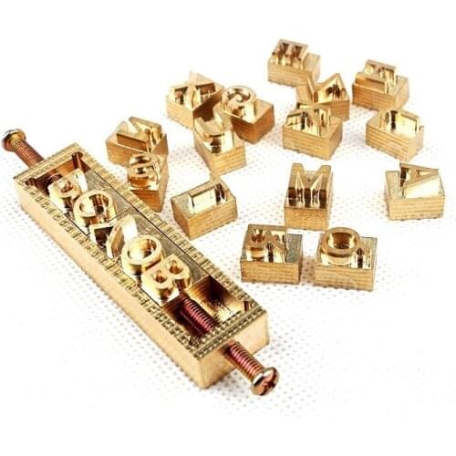 Leather Alphabet Stamps Mold Diy Custom Design Leather Hot Stamping Letters Numbers Signals For Embossed Dies Foil Hot Stamps