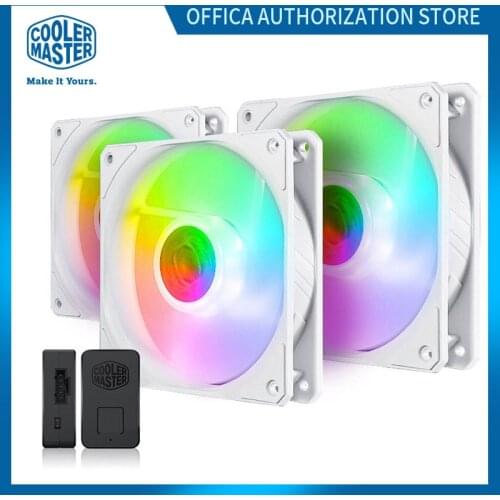 Cooler Master Sickleflow 120 ARGB 3 in 1 CPU Cooling Fan PWM Addressable RGB 5V/3PIN 120mm Computer Case Cooling replacement Fan
