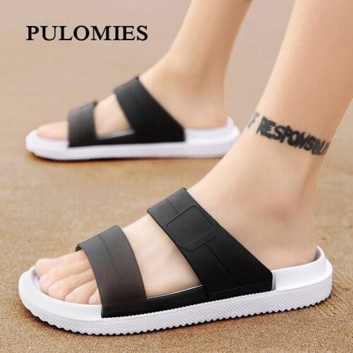 Summer Men Slippers Clogs Quick Dry Casua Jelly Garden Shoes Flip Flops Hot Sale Outdoor Slides Light Beach Slippers Sandals