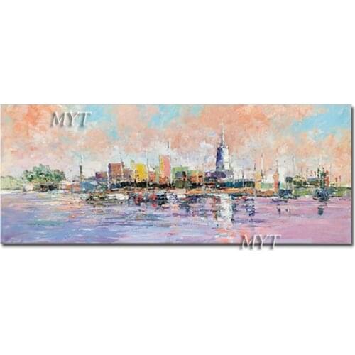 OIL PAINTING landscape on canvas hand-painted 100% bezel-less, home decoration Wall canvas ABSTRACT PAINTING