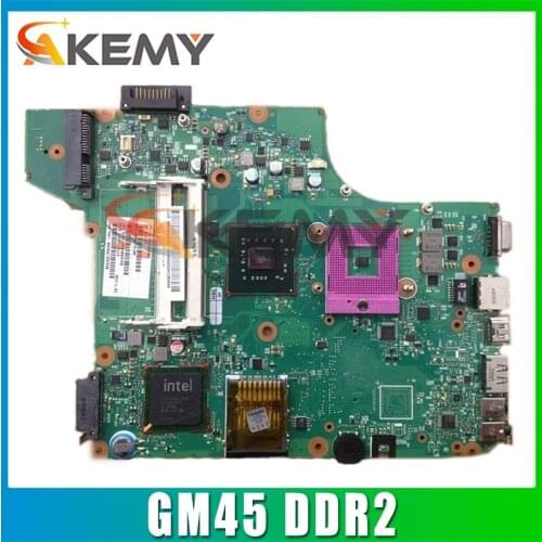 AKEMY PN 1310A2250502 SPS V000175020 For toshiba satellite L510 L515 laptop motherboard GM45 DDR2