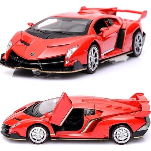 1/32 Alloy Car Model Die Cast Vehicles 3 doors W/Light and Music,Toys Car Four Doors Open Free Shipping