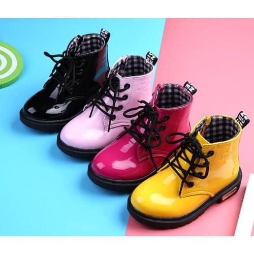 MXHY Leather Boots For Girls