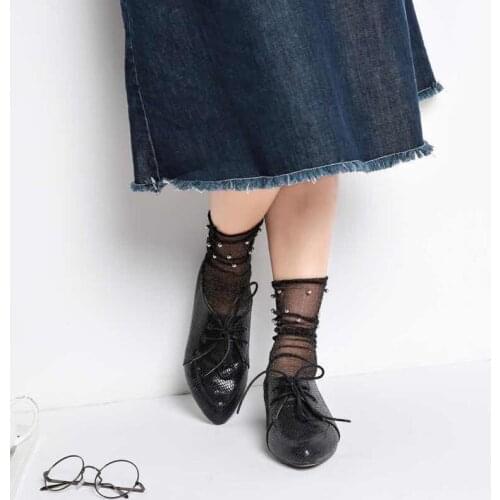 New Summer Mesh Women Socks Hollow out Socks Women Ultrathin Ventilation Woman Cute Socks Calcetines Mujer Harajuku Hosiery