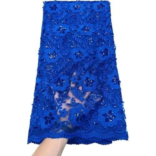 Peach African Beaded Lace 2021 French Nigerian Lace Fabric Bridal High Quality Swiss Embroidery Net Tulle Lace Fabric 5yard