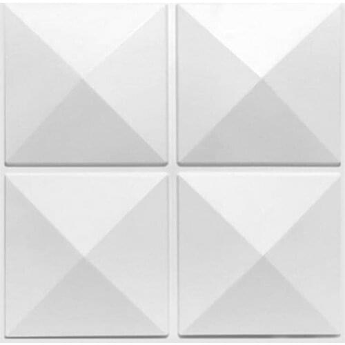 Tile Sticker Self Adhesive Stunning Visual Effect Flame Retardant PVC 3D Relief Wall Panel Supplies Decal for Bedroom