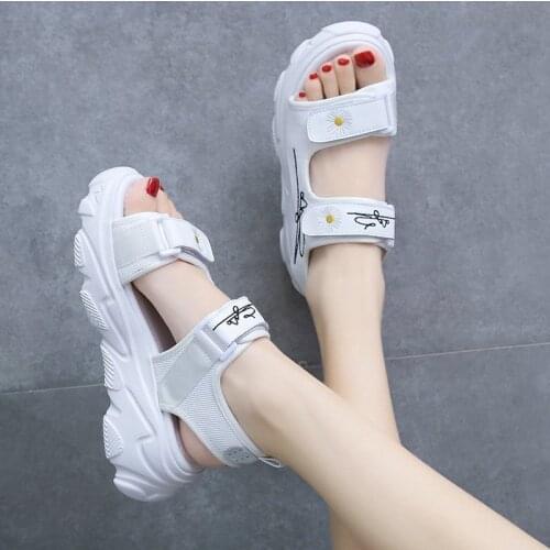 Beach Sandals Fashion Shoes Woman Wedge Shoes Flat Platform Open Toe Summer Casual Women Shoes