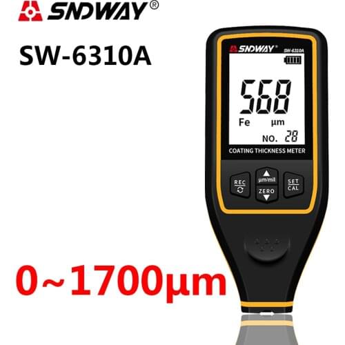 SNDWAY Car Paint Thickness Gauge Portable Coating Thickness Gauge for Car 0-1999um Fe & NFe Coating TestCoating thickness gauge